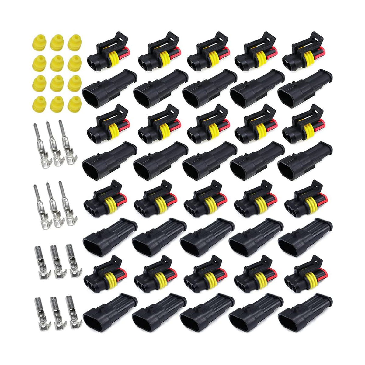 Waterproof Auto Connector Set by (20-Set Kit)