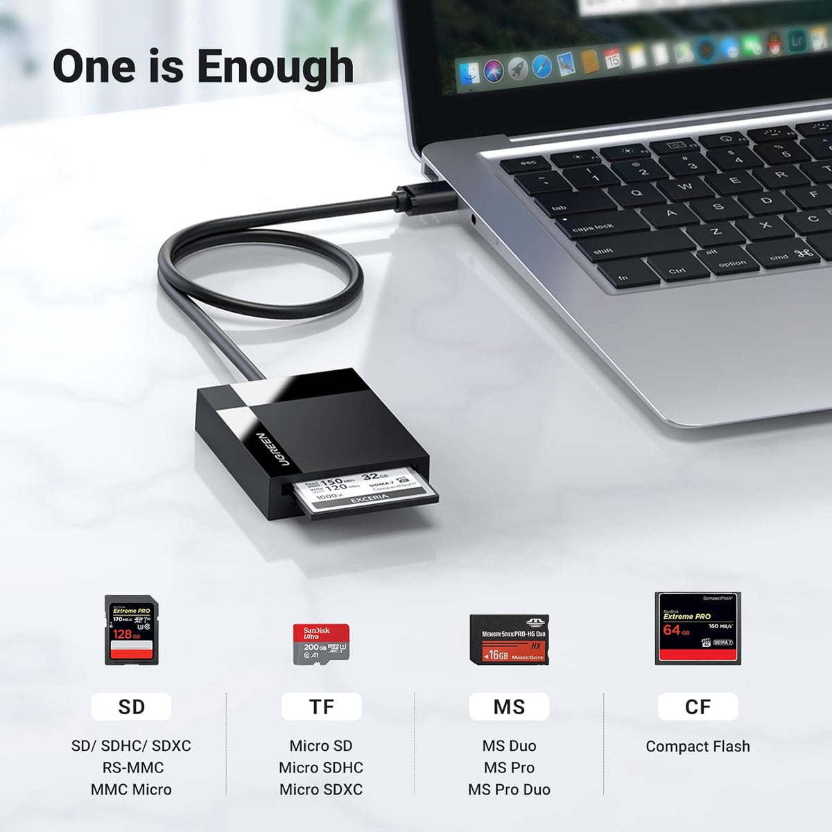 4-in-1 USB 3.0 - SD Card Reader